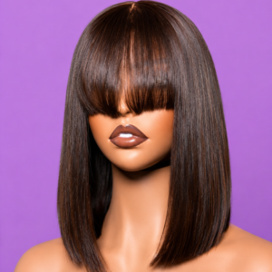 Brown Fringe Wig