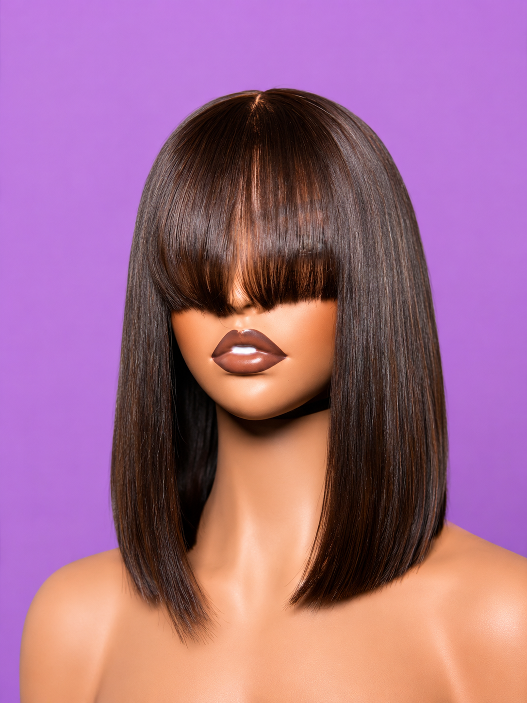 Brown Fringe Wig